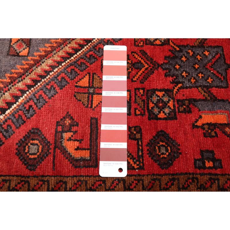 ECARPETGALLERY Hand-knotted Andelz Red Wool Rug - 4'1 x 7'2