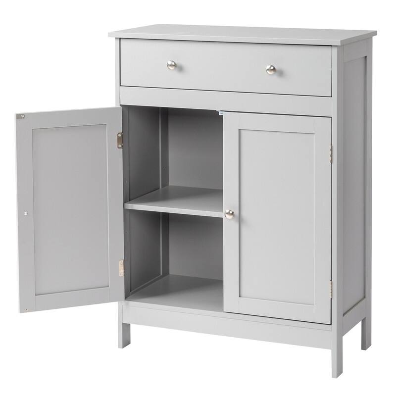 Bathroom Storage Cabinet with 2 Doors and 1 Drawer