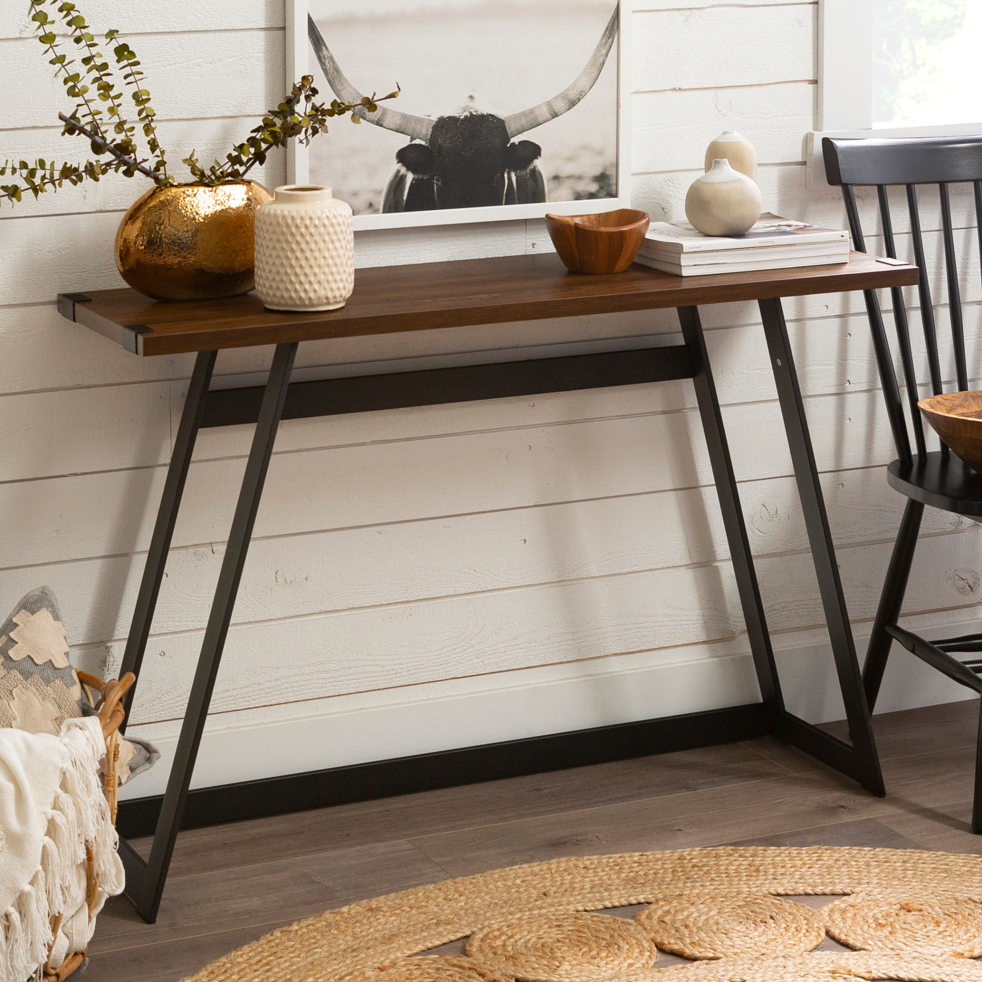 Carbon loft glenn narrow cheap metal console table