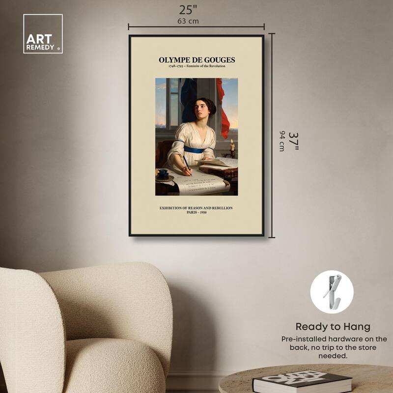 Intellectual Olympe Canvas by Art Remedy