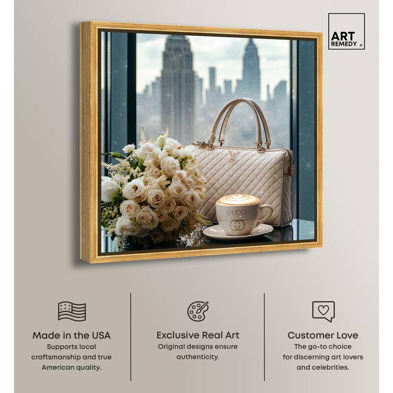 Glam by the Window New York Canvas by Art Remedy