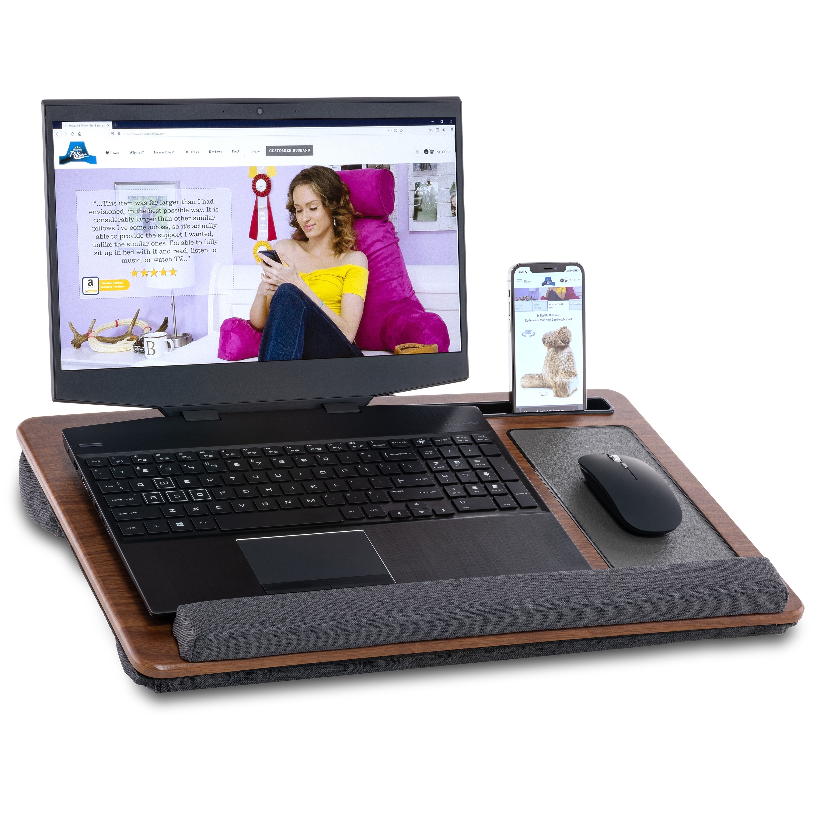 Lap desk pillow bed store bath and beyond
