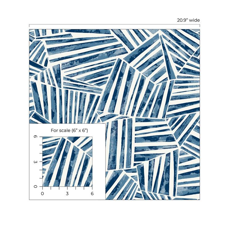 Seabrook Designs Alpi Geometric Non-Woven Unpasted Wallpaper