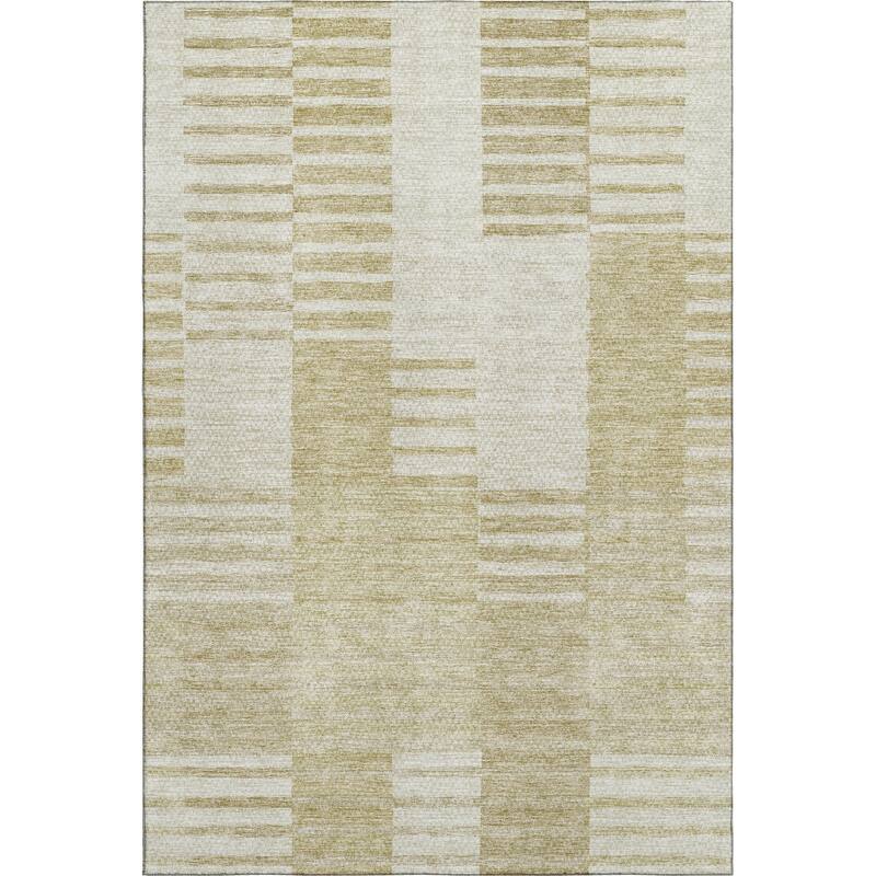 Premium Washable Super Soft Stripe Geo Mayfield Rug