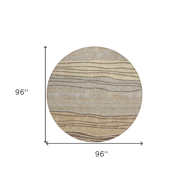 HomeRoots Striped Transitional Rectangle Outdoor Rug