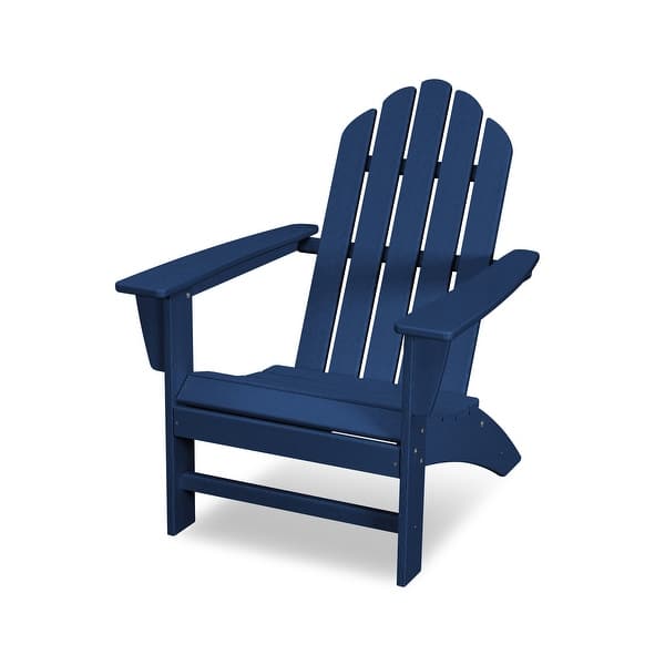 slide 2 of 16, POLYWOOD Canyon Plastic Adirondack Chair Navy