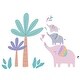 preview thumbnail 9 of 8, Bedtime Originals Elephant Dreams 5-Piece Nursery Baby Crib Bedding Set