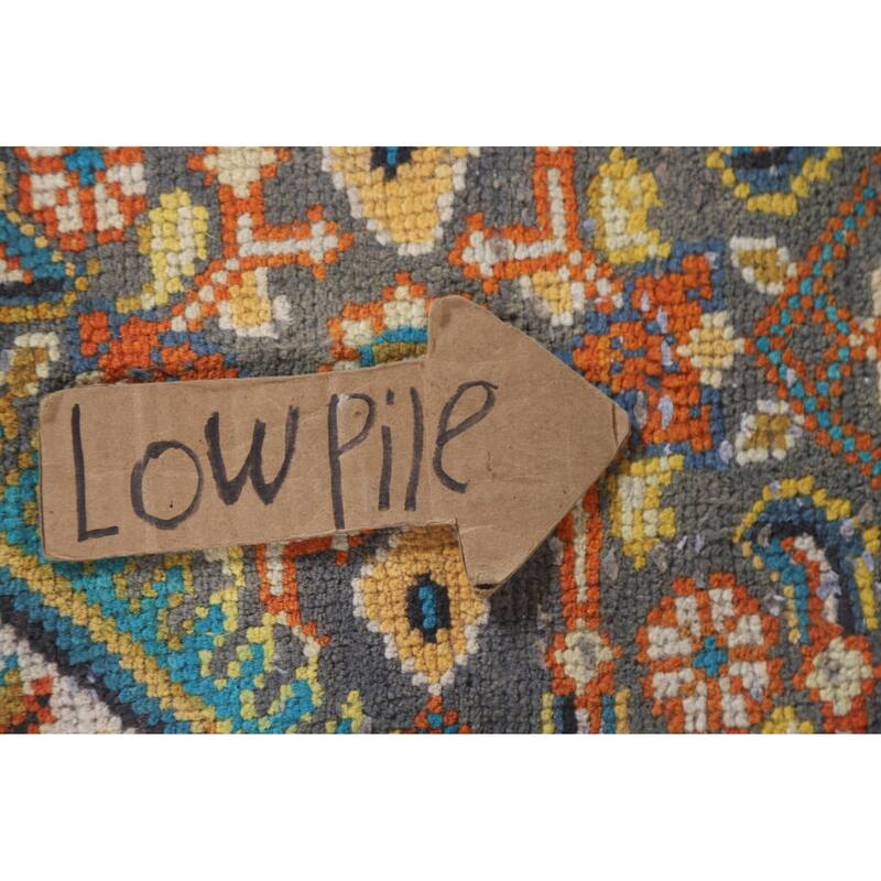 Hand Knotted Oriental 100% Wool Carpet Traditional Medallion Multi-Colored Mahal Area Rug - 12' 0'' X 7' 10''