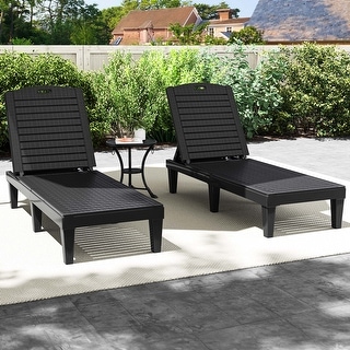 Outdoor Chaise Lounge Set of 2