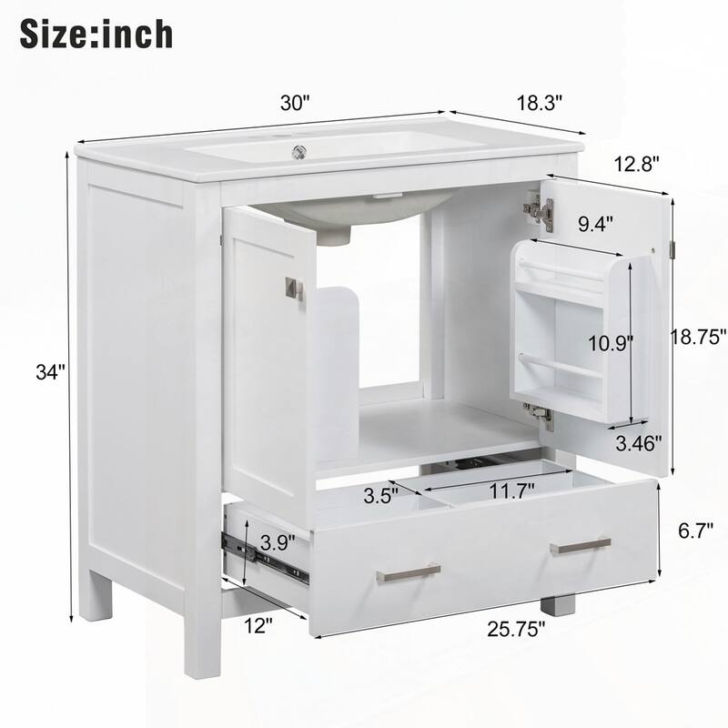 Bathroom Vanity with Single Sink