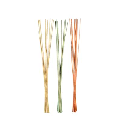 Dried Plant Pigeon pea Natural Foliage - Set of 3 Multi Colored - Roche River Decor - Multi Colored