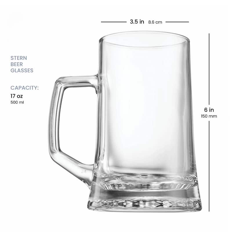 Bormioli Rocco 17 oz Stern Beer Mug