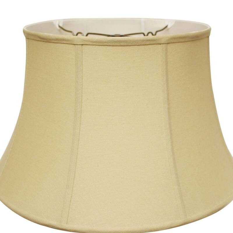 Shallow Drum Softback Lampshade with Washer Fitter, Tan