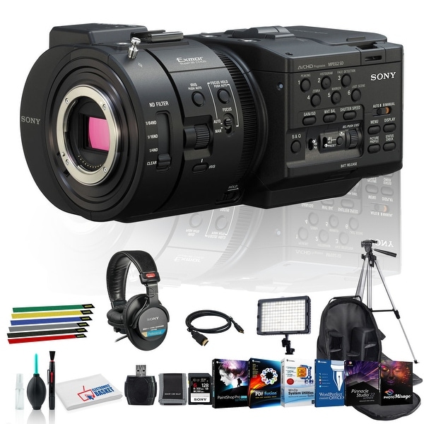 Sony NEX-FS700R Camcorder with Lens Cleaning Kit, 128GB Memory Kit,. Opens flyout.