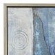 preview thumbnail 6 of 6, Gray Canvas Abstract Framed Wall Art with Silver Frame