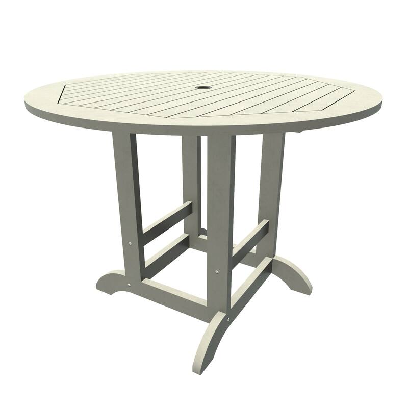 HIGHWOOD Commercial Grade 48" Round Counter Height Dining Table - Harbor Gray