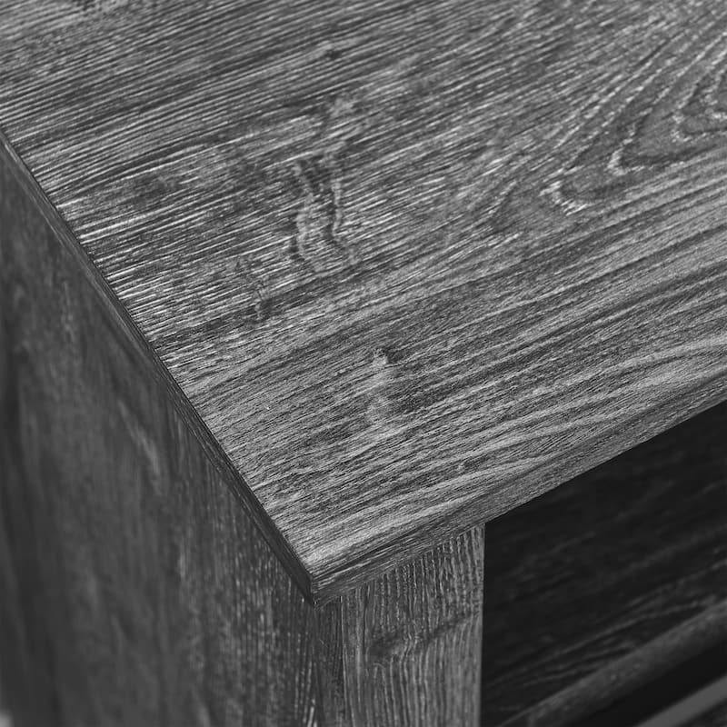 Dark Oak 60" Fireplace TV Stand with Remote Control and Double Safety Protection Device for TVs Up to 70"