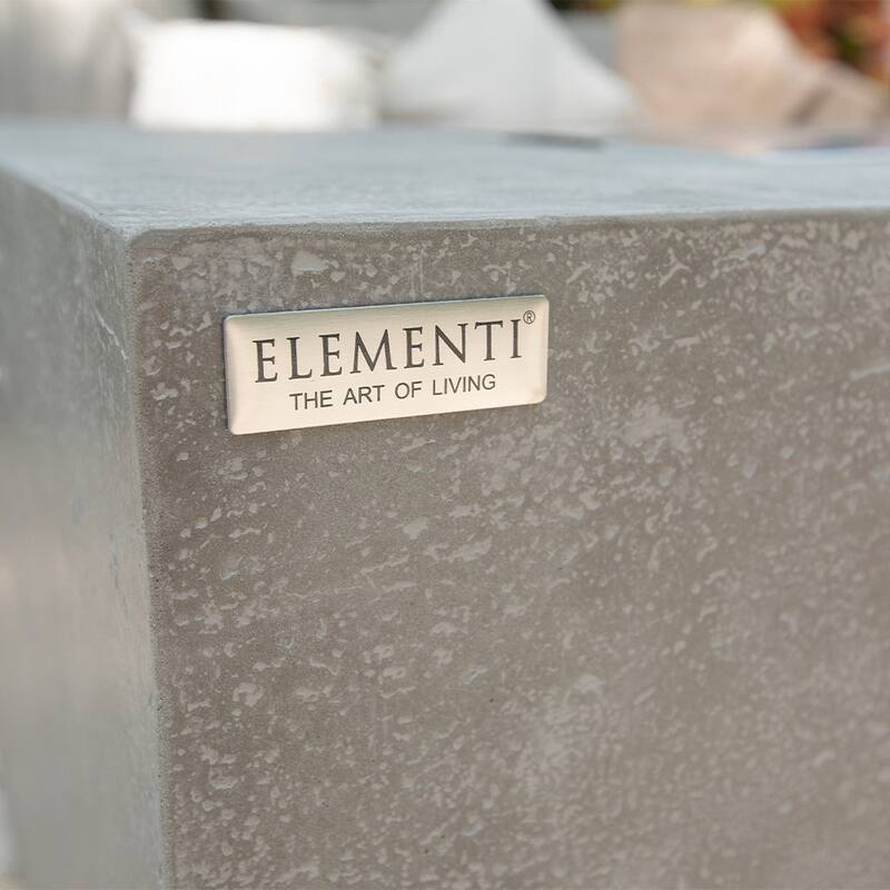 Elementi Andes Propane Fire Pit 60,000 BTUs - 66 x 32 Inches - 66 x 32 in.