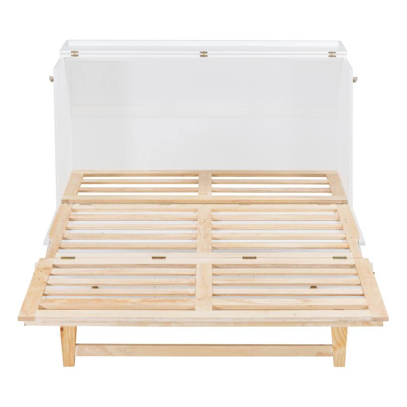 Queen Size Murphy Bed with Versatile Storage & Large Drawers