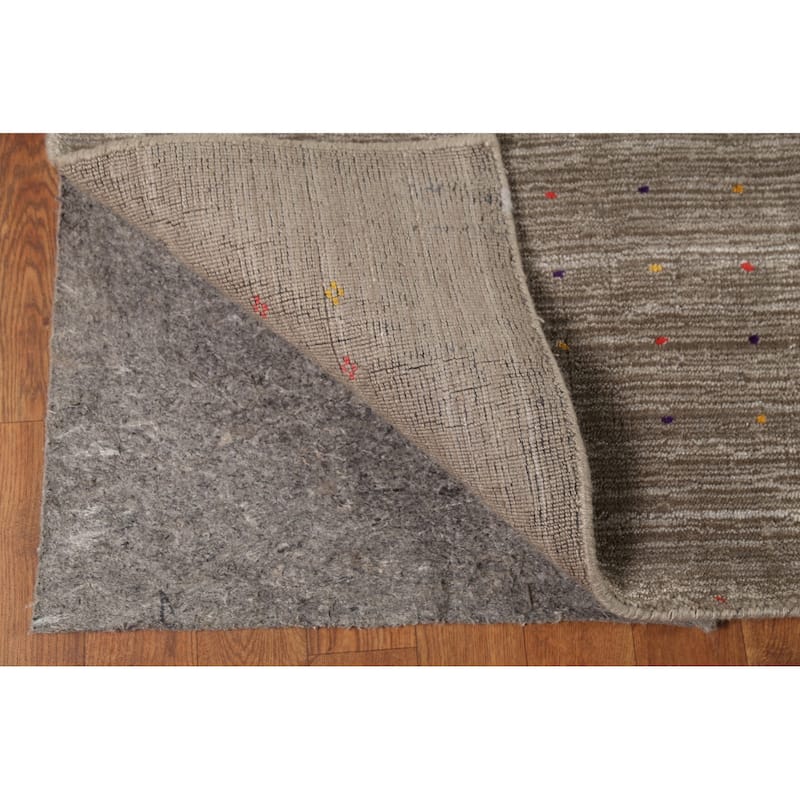 Gabbeh Indian Rug Hand-Knotted Wool Carpet - 8'5"x 9'8"