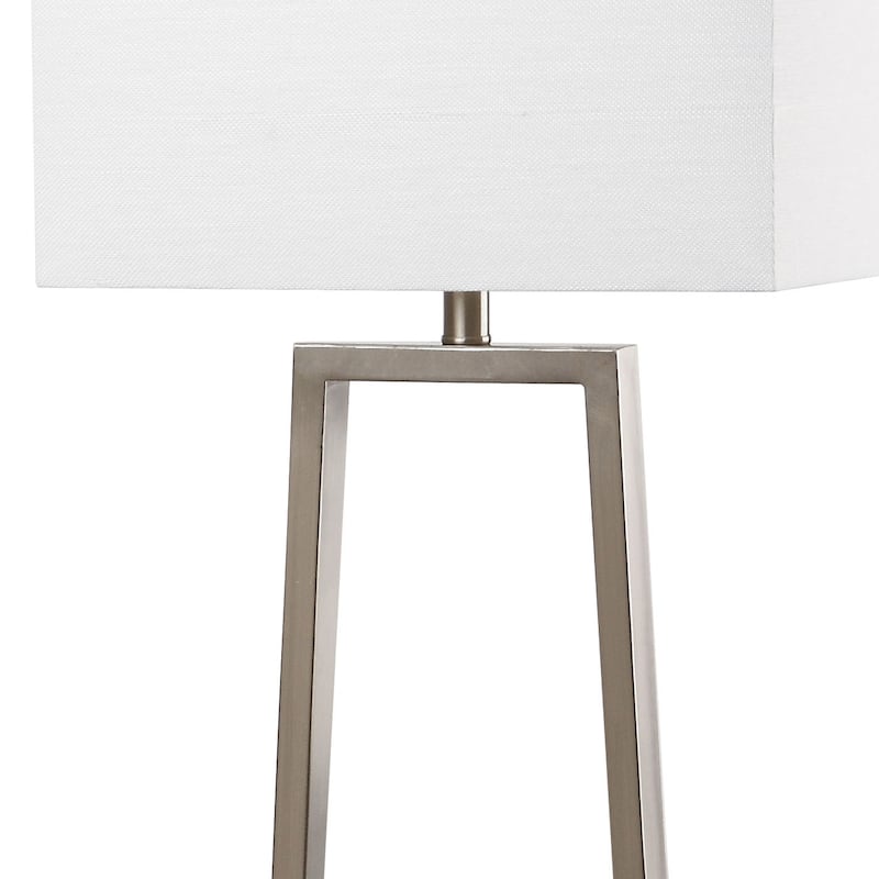 SAFAVIEH Lighting Dyan 60-inch Nickel Floor Lamp - 16"x11"x60" - 16Wx11Dx60H