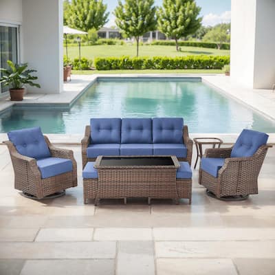 Outdoor Wicker Rattan Sofa Set for Garden