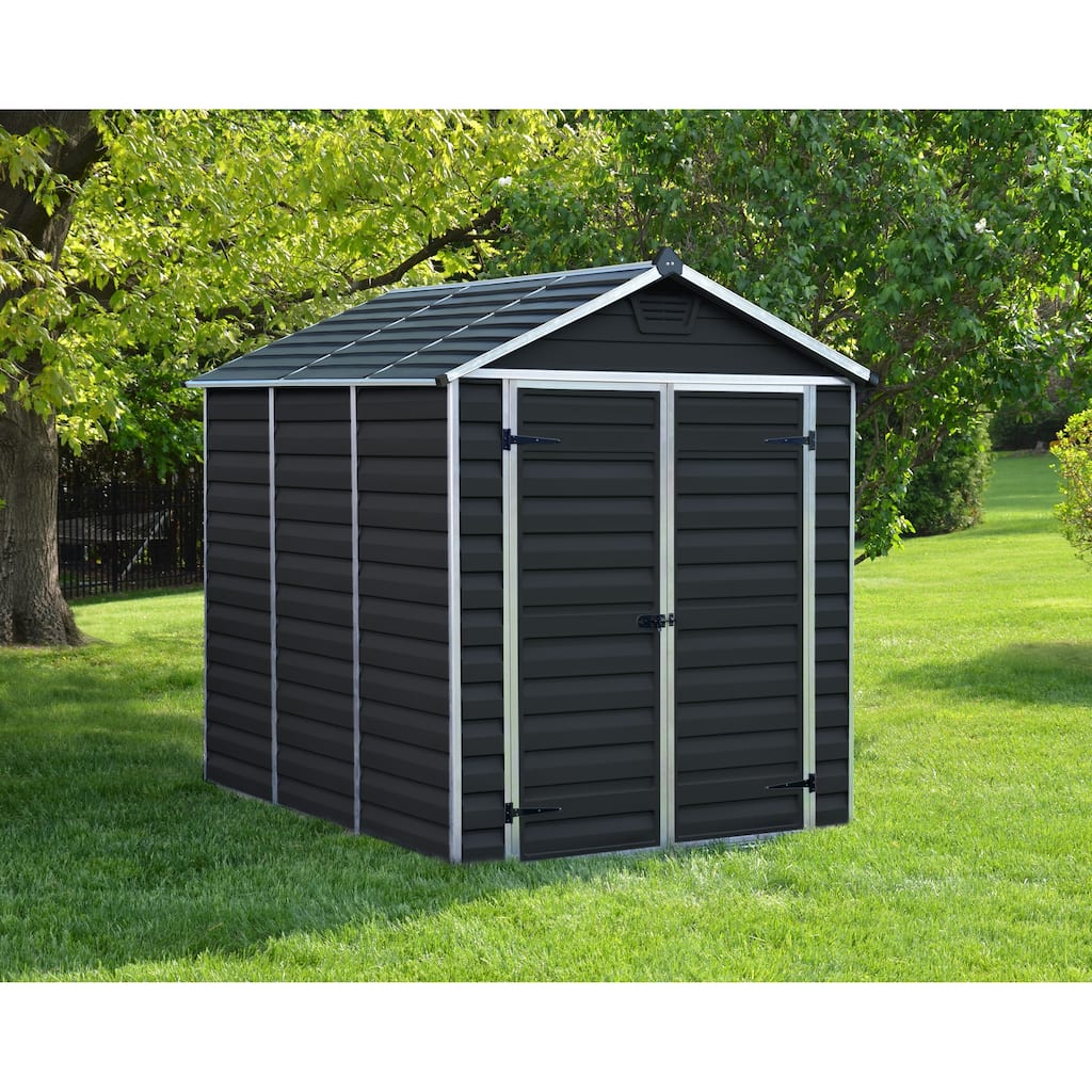 Skylight 6 ft. Midnight Grey Garden Outdoor Storage Shed