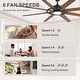 preview thumbnail 12 of 19, 72" Large Ceiling Fan with 3CCT Dimmable LED Light and Remote(8 Reversible Blades）
