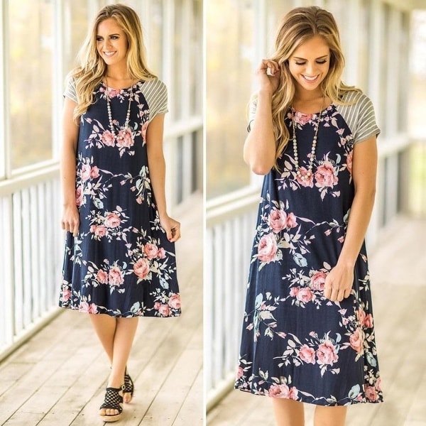summer dresses with sleeves 2018