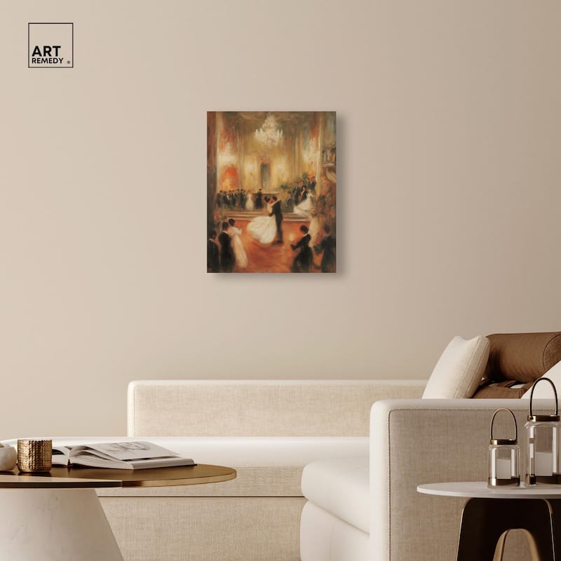 Ballroom Dance Canvas by Art Remedy, Gallery Wrapped