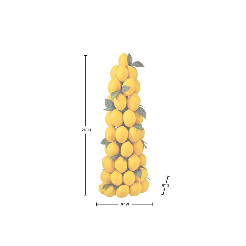 24" Lemon Topiary Cone Tree