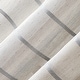 preview thumbnail 9 of 21, Clean Window Twill Stripe Anti-Dust Linen Blend Sheer Curtain Panel, Single Panel