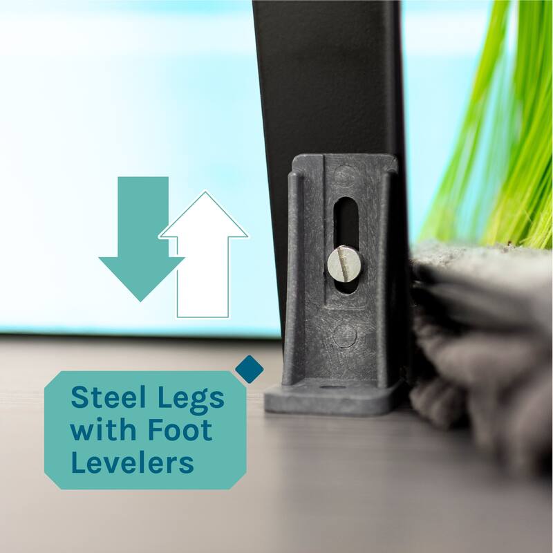 TEHILA Utility Sink Laundry Tub with Black High Arc Coil Faucet