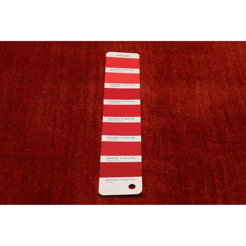Kashkuli Gabbeh Red Rug 4'8" x 6'5" - 4'8 x 6'5