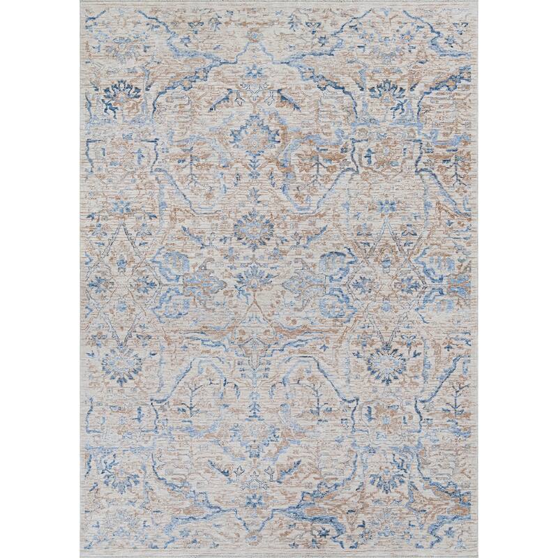 La Mode Bella Area Rug - 3'9" x 5'5" - Gold-Blue