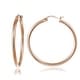 preview thumbnail 3 of 10, Mondevio Sterling Silver High Polished Round Hoop Earrings