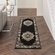 preview thumbnail 126 of 135, Nourison Grafix Distressed Vintage Medallion Area Rug 2'3" x 7'6" Runner - Black