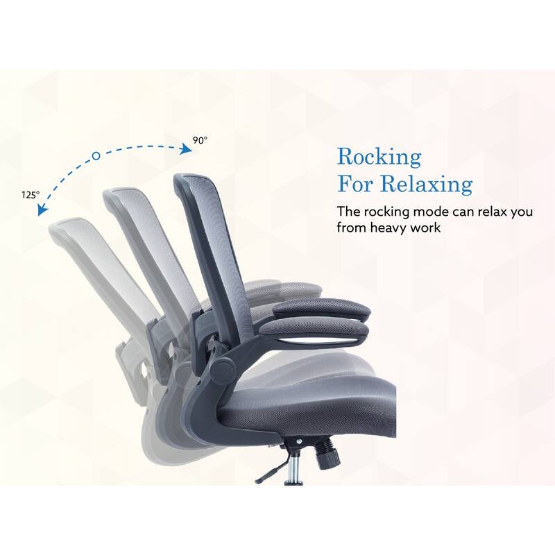 Serena Ergonomic Mesh Drafting Chair - Adjustable, Breathable Mesh, Lumbar Support, Ergonomic and Height Adjustable Flip-Top