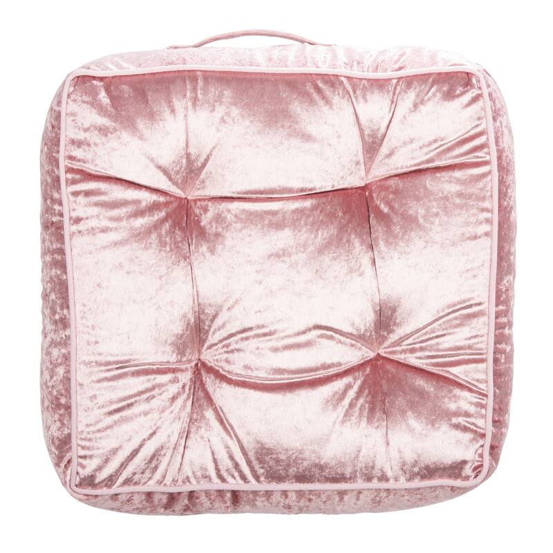 SAFAVIEH Lavonne Square Tufted Velvet Floor Pillow