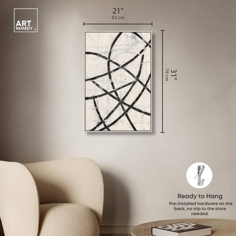 Intersecting Lines I Canvas by Art Remedy