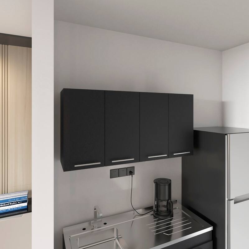 Sitka Wall Cabinet, Two Spacious Divisions, Four Doors