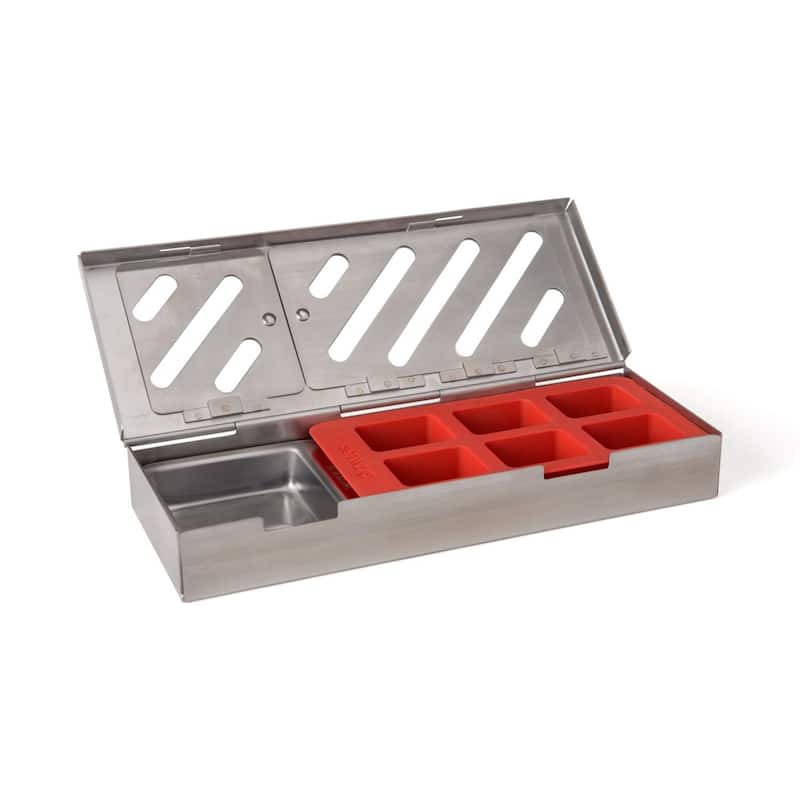 Taylor Smoker Box with Tray - Silver - Stainless Steel