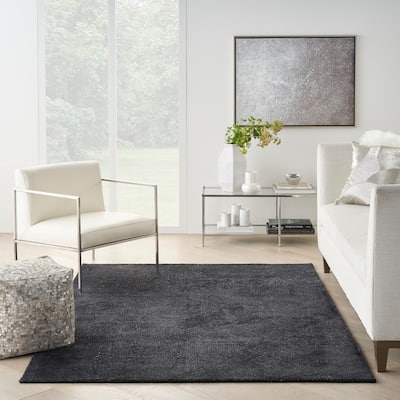 Michael Amini Abstract Linear Shimmer Area Rug