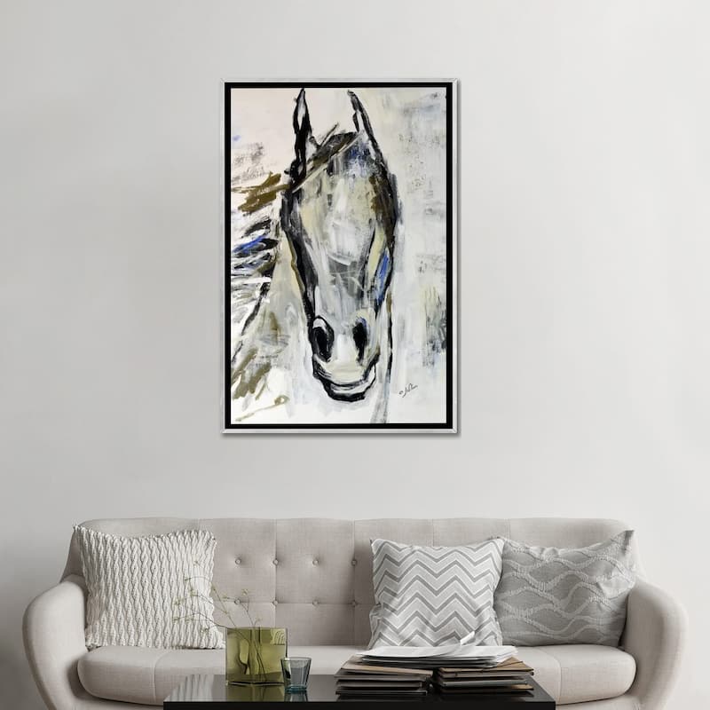 iCanvas "Picasso's Horse I" by Julian Spencer Framed
