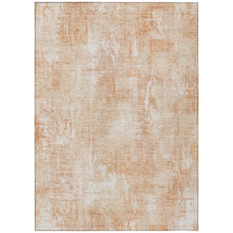 Machine Washable Indoor/ Outdoor Chantille Boho Abstract Rug