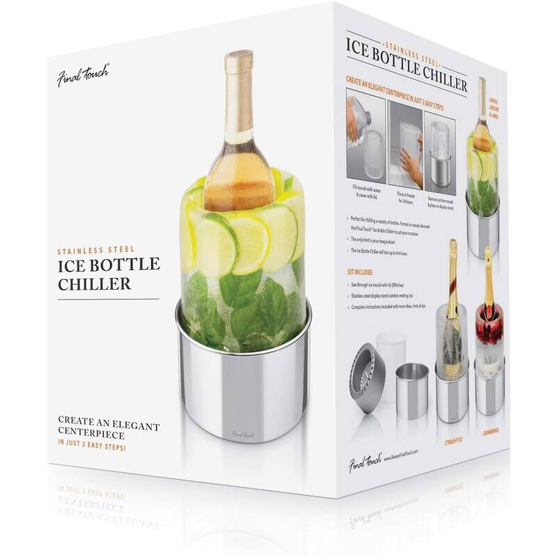 Final Touch Stainless Steel Ice Bottle Chiller
