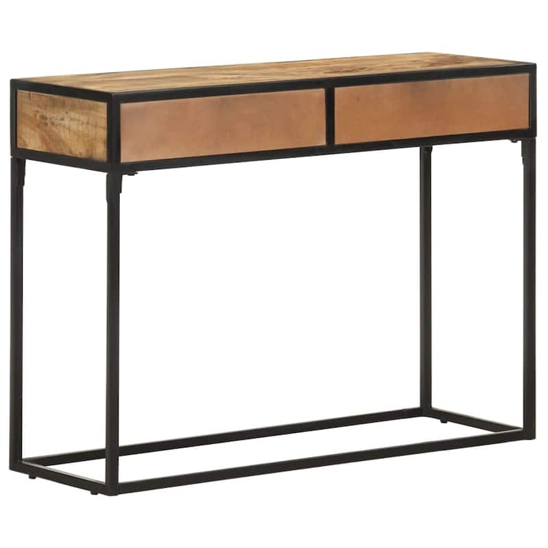 vidaXL Console Table 39.3"x13.8"x29.5" Solid Mango Wood