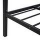 preview thumbnail 52 of 52, Twin Size Metal Platform Bed with trundle, House-Shaped Headboard Design for Kids, Boys and Girls