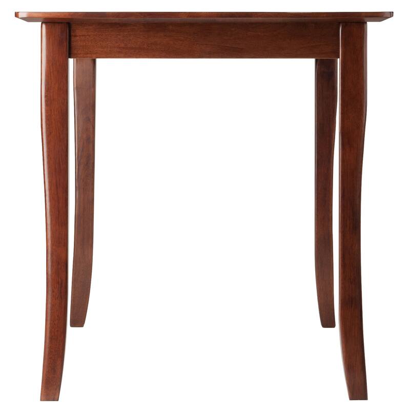 47" Walnut Brown Rectangular Wooden Dining Table