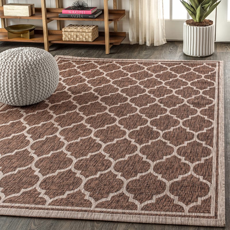 JONATHAN Y Zinnia Textured Weave Indoor/Outdoor Area Rug